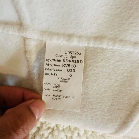 ✨Michael Kors Size 6 Wool & Angora Blend White Sleeveless Sheath Dress✨ - Picture 8 of 10